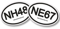 NH48 NE67 hiking car sticker decal
